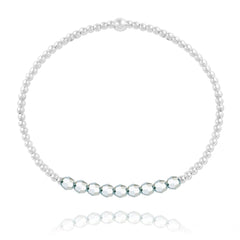 Silver Cal Fc Beads Bracelet
