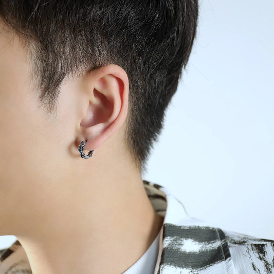 Mens Vinatge Hoop Earrings