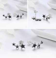Silver Star Earrings