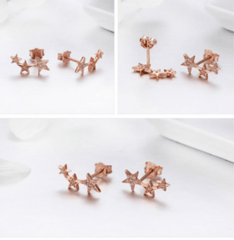 Silver Star Earrings