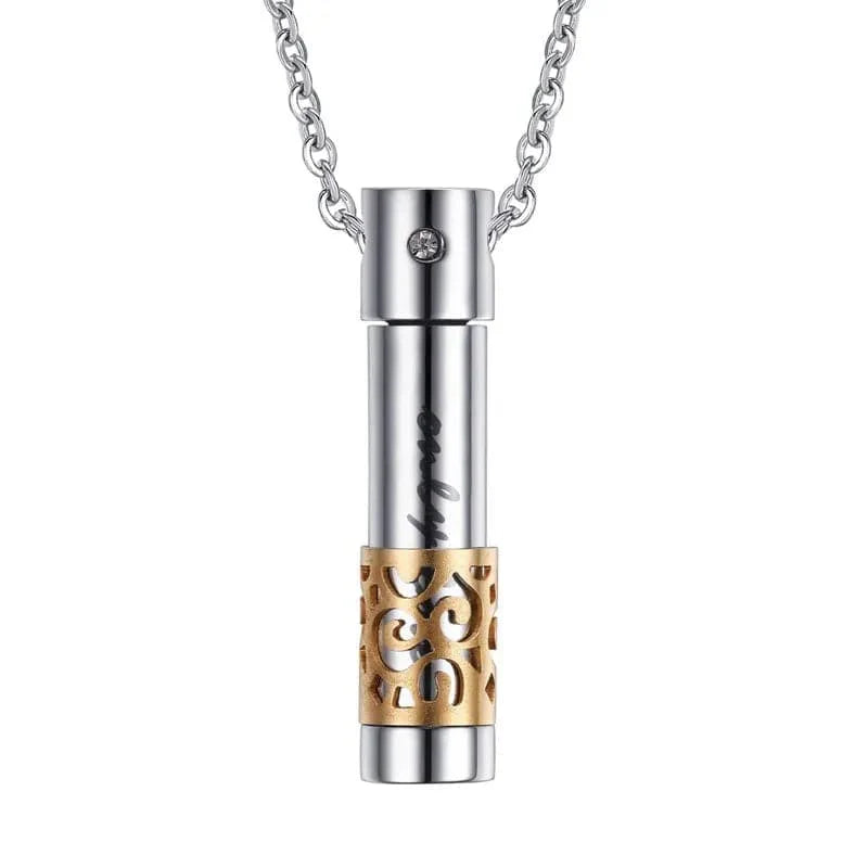 Steel Cremation Necklace