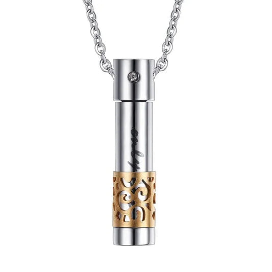 Steel Cremation Necklace