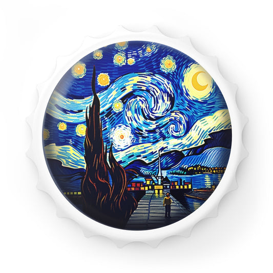 The Starry Night Bottle Opener