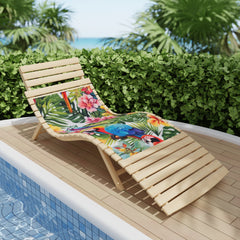 Tropical Birds Beach Towel