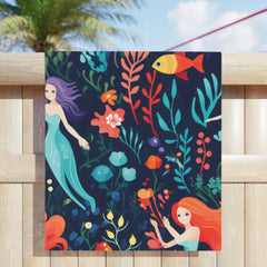 Undersea Mermaid Beach Towel