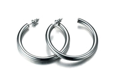 Stainless Steel 4Mm Hoop Earrings