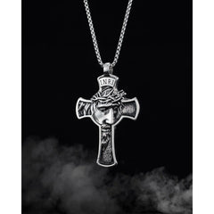 Steel Crucifix Cross Pendant
