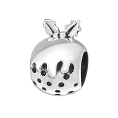 Silver Christmas Charm Bead