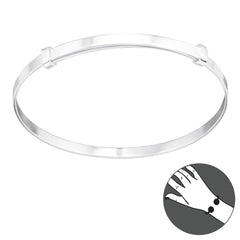 Silver Plain Bangle