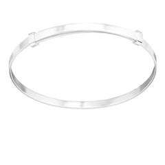 Silver Plain Bangle