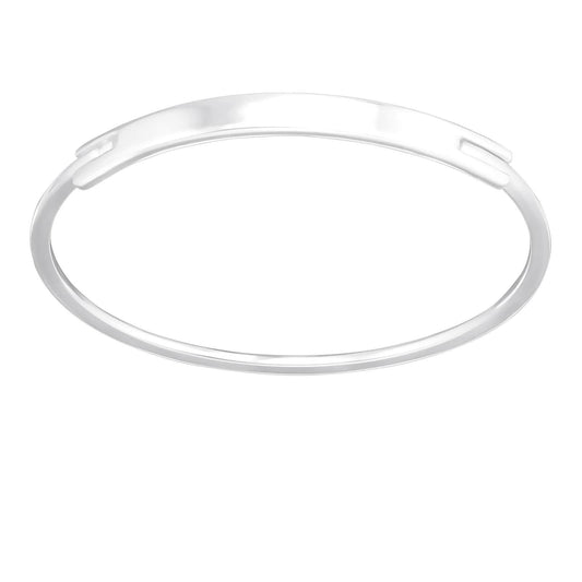 Silver Plain Bangle
