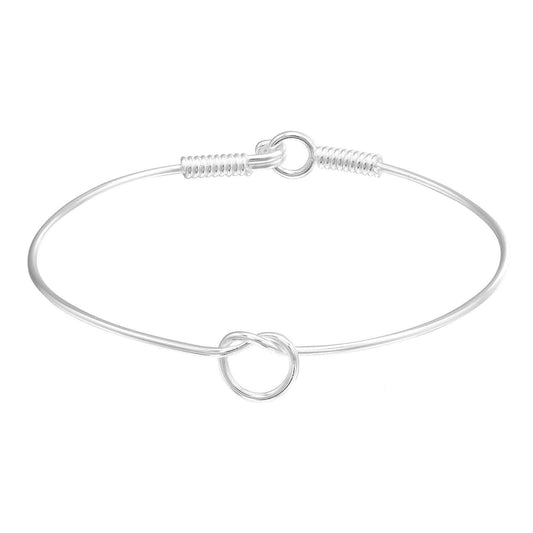 Silver Knot Bangle