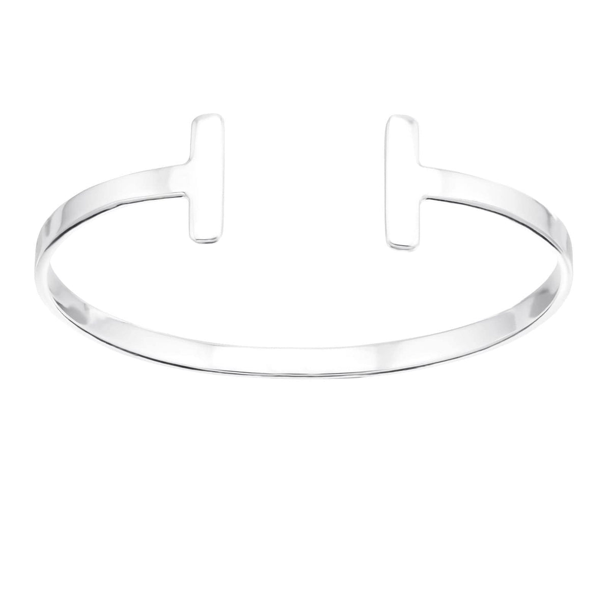 Silver Twin Bar Bangle