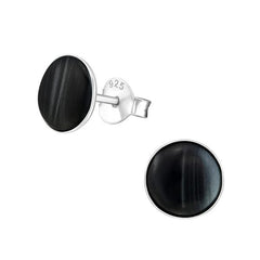 Sterling Silver Shell Stud Earrings