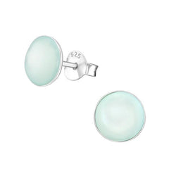 Sterling Silver Shell Stud Earrings