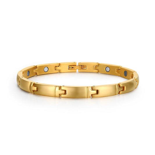 Womens Gold  Magnetic Therapy Bracelets