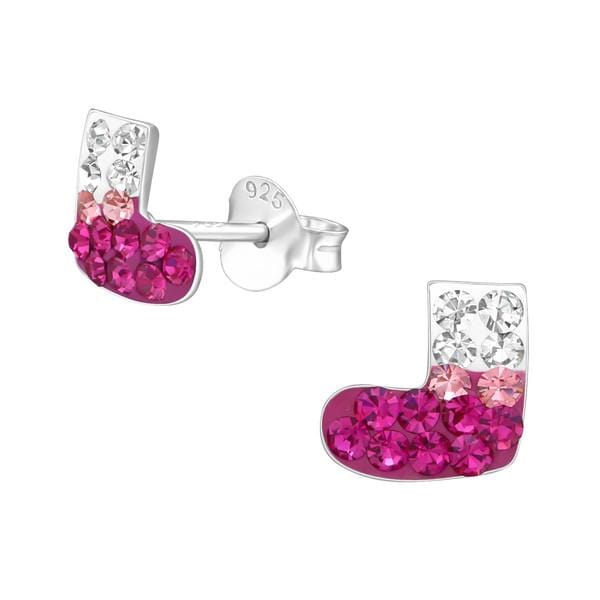 Kids Silver Socks Stud Earnings