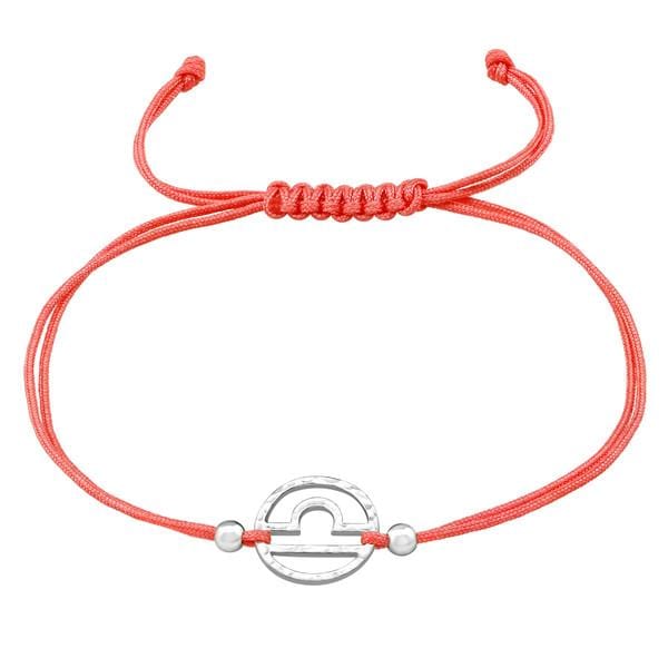 Silver Libra Zodiac Sign  Bracelet