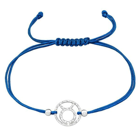 Silver Taurus Zodiac Sign  Bracelet