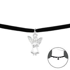 Silver Angle Choker Necklace
