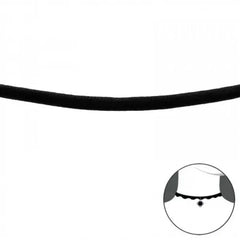 Velvet Choker Necklace with Silver C-Lock