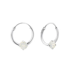 Silver Hoop Earrings For Women