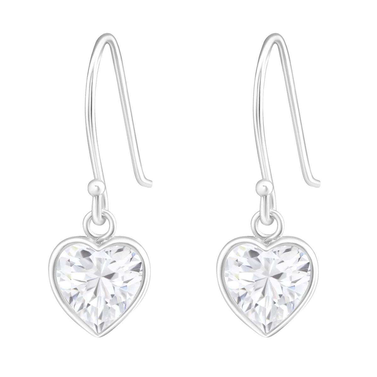 Silver Heart Earrings