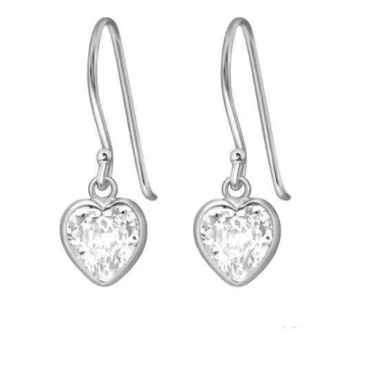 Silver Heart Earrings