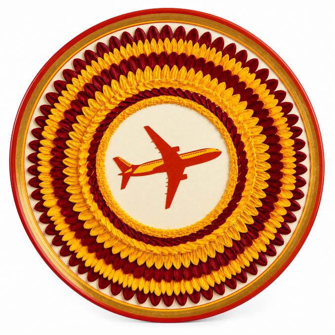 Golden Sun Travel Airplane Wall Plate
