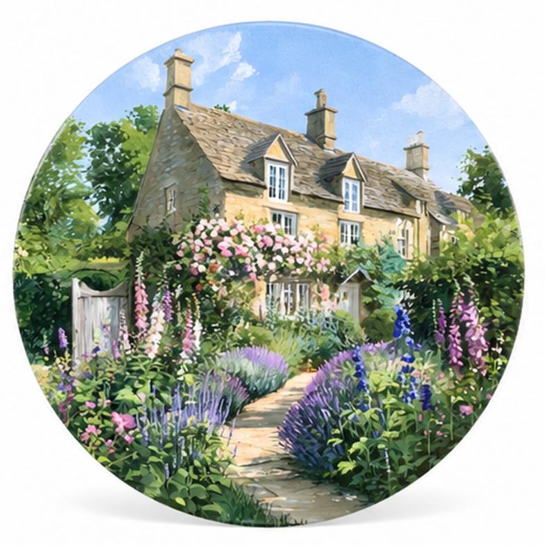 Cottage Garden Country House Wall Plate