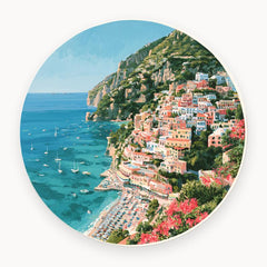 Positano Amalfi Coast Panorama Wall Plate