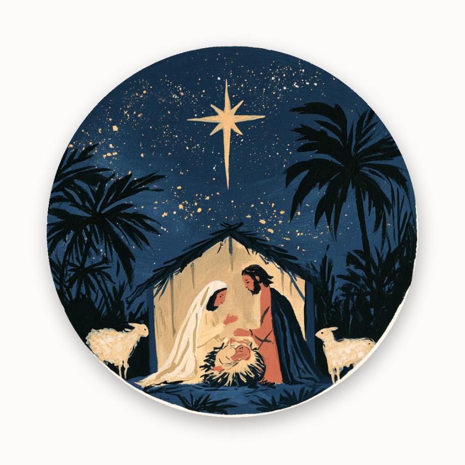 Star of Bethlehem Nativity Wall Plate