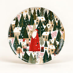 Santa's Enchanted Winter Village Wall Plate