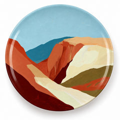 Desert Canyon Colour Block Decorative Wall Plate