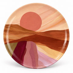 Terracotta Sunset Desert Decorative Wall Plate
