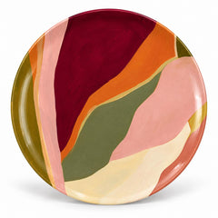 Terracotta Horizons Abstract Wall Plate