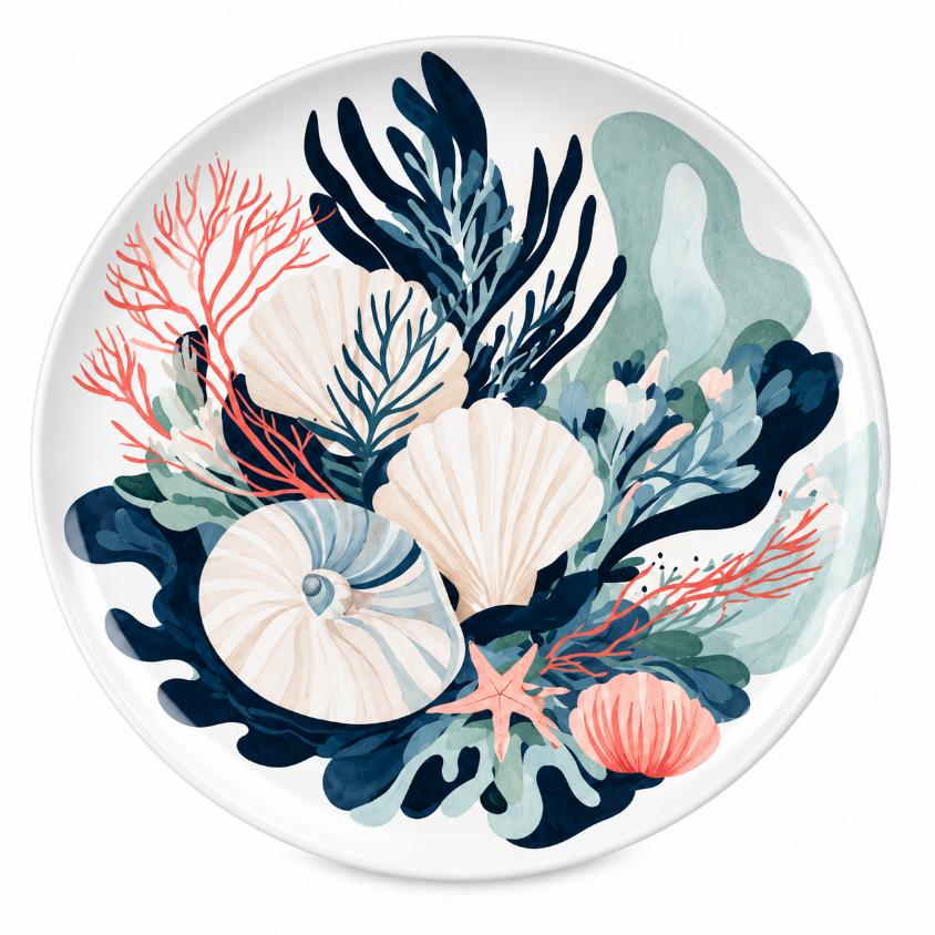 Coral Reef Shells Wall Plate