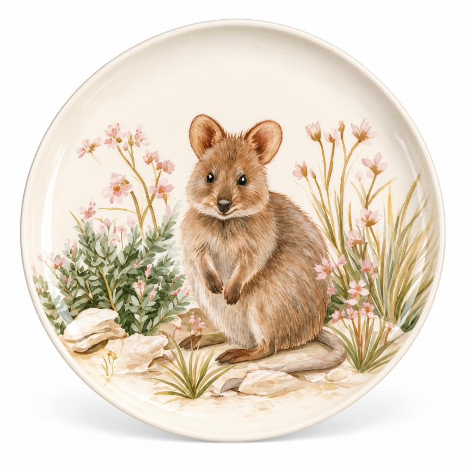 Whimsical Nursery Animal Wall Plate