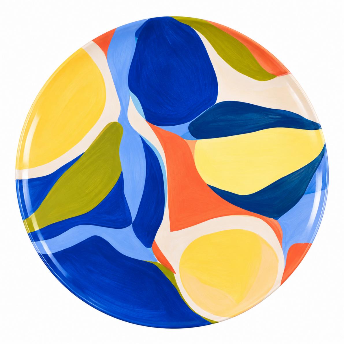 Cobalt & Sunlit Abstract Colour Wall Plate