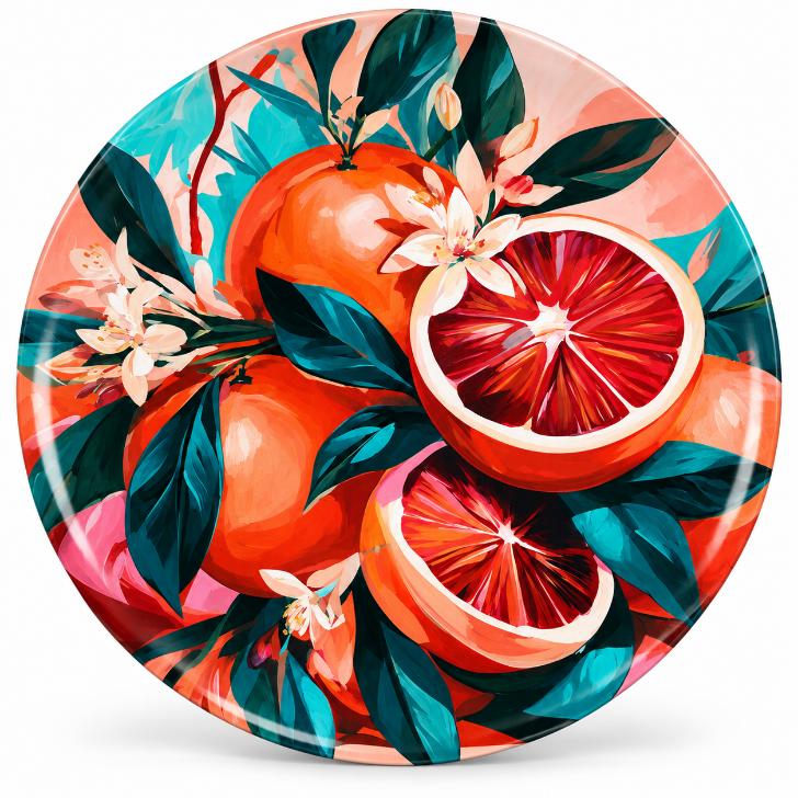 Ruby Grapefruit Citrus Garden Wall Plate