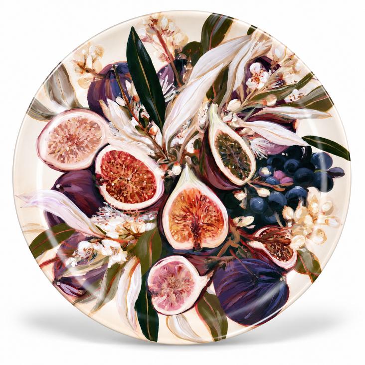 Fig & Grape Orchard Botanical Wall Plate