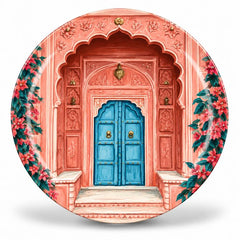Jaipur Pink Haveli Blue Door Wall Plate