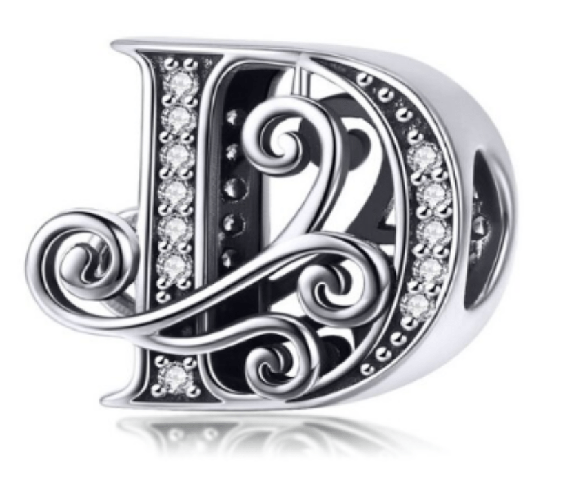 Silver Letter Charms