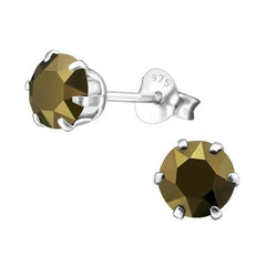 Silver Birthstone Earrings