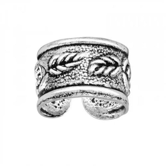 Silver Rose Ear Cuff