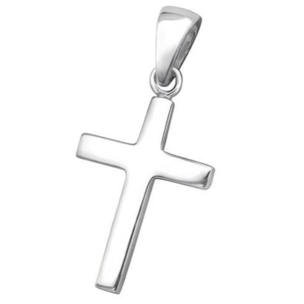 Silver Cross  Necklace with Silver chain