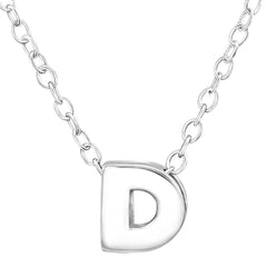 Sterling Silver Letter D Necklace