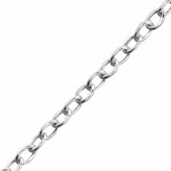 Sterling Silver 45- 47 cm Cable Chain