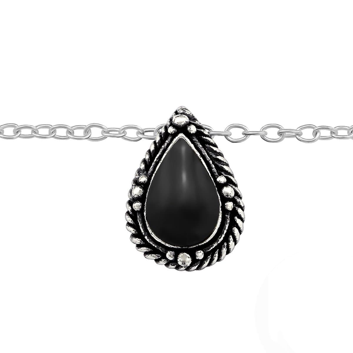 Sterling Silver Drop Anklet