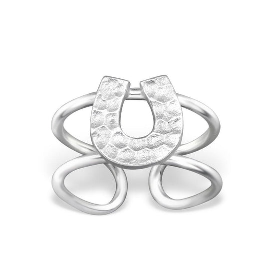 Silver Horseshoe Ear Cuff